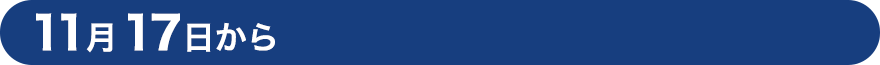 11月17日から