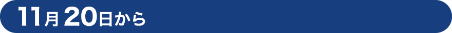 11月20日から